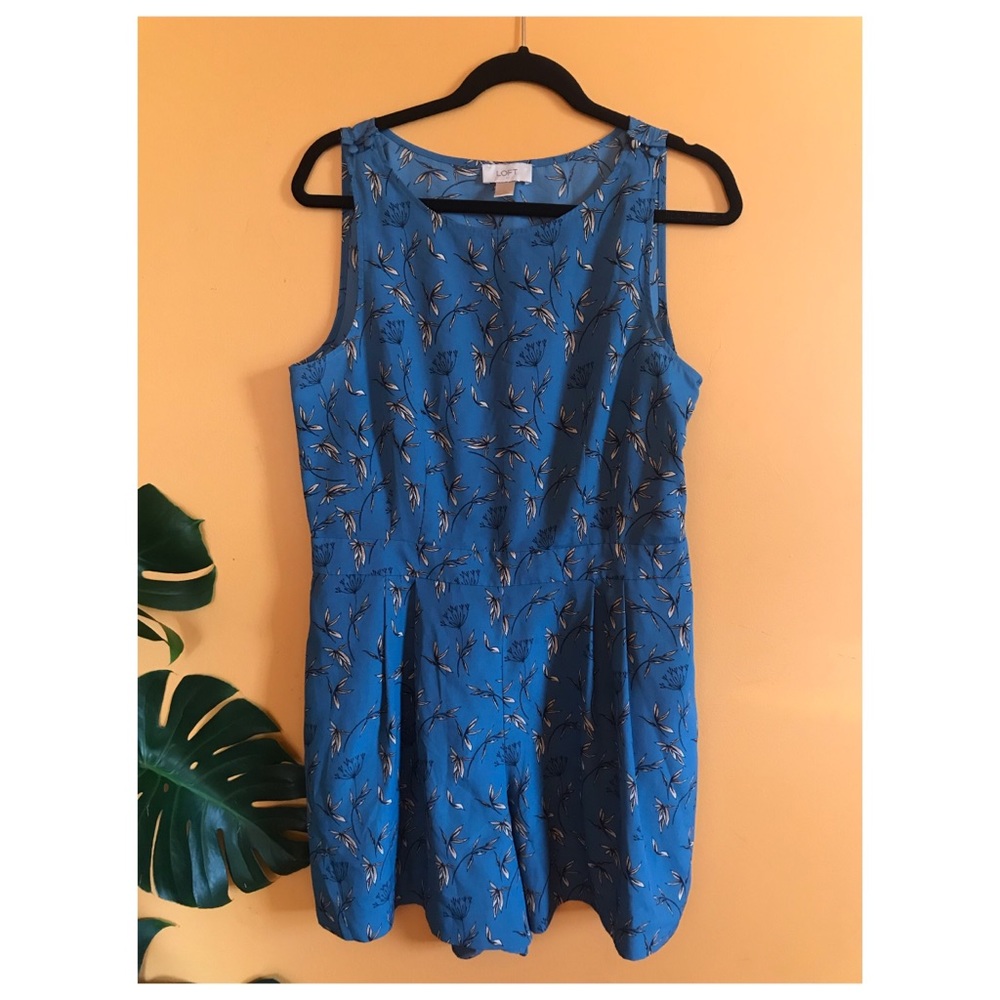 LOFT floral print romper